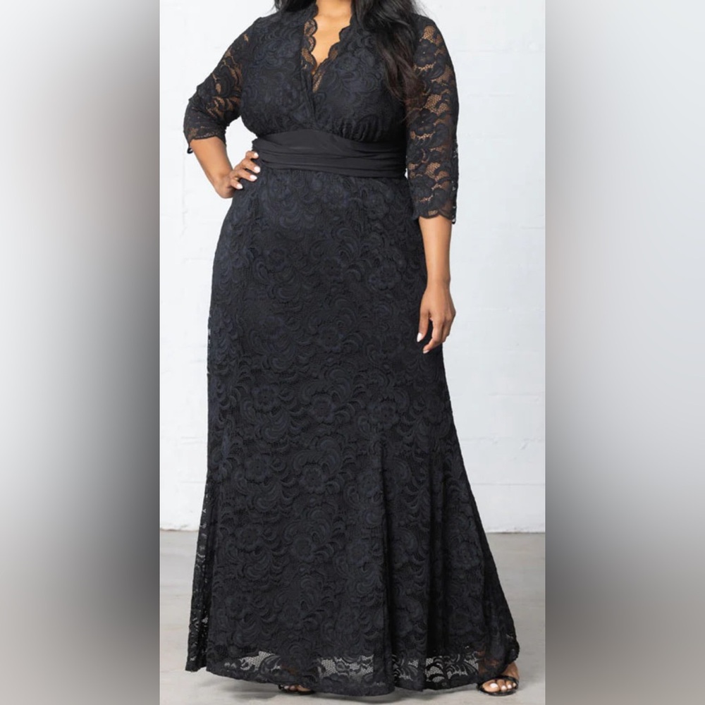 Kiyonna maxi lace dress